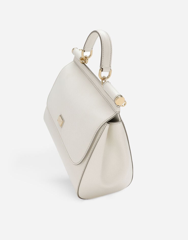 Dolce & Gabbana حقيبة يد Sicily كبيرة أبيض BB6002A1001