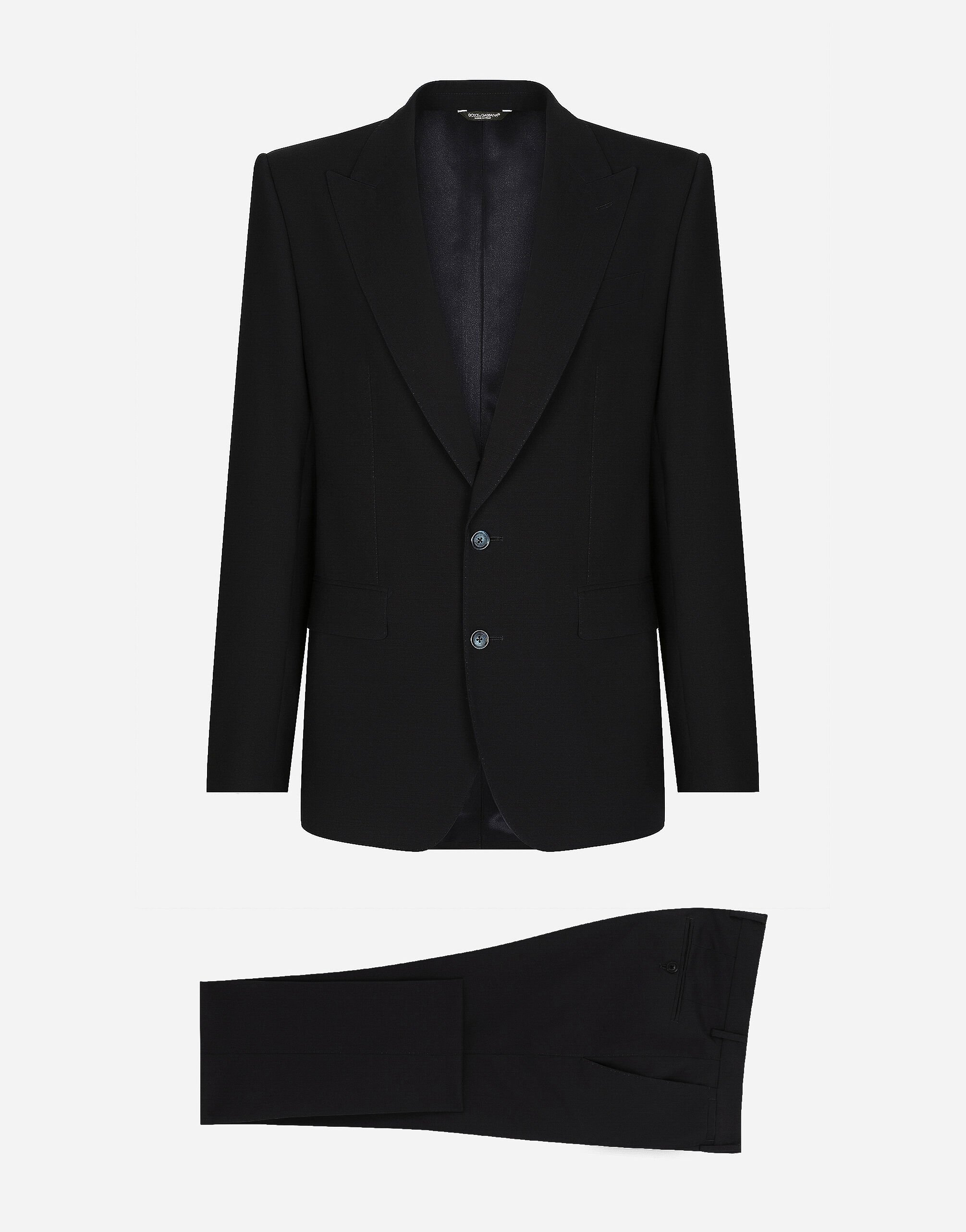 Dolce & Gabbana Stretch wool Sicilia-fit suit Black GK0RMTGG059