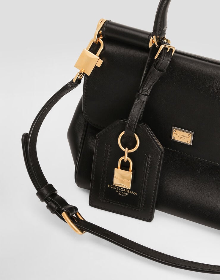 Dolce & Gabbana My Sicily handbag in plongé calfskin Black BB7781B7321