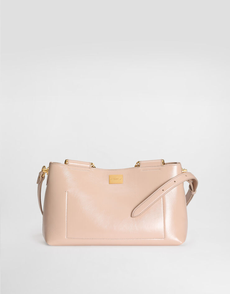 Dolce & Gabbana Vittoria calfskin handbag Beige BB7896AZ000