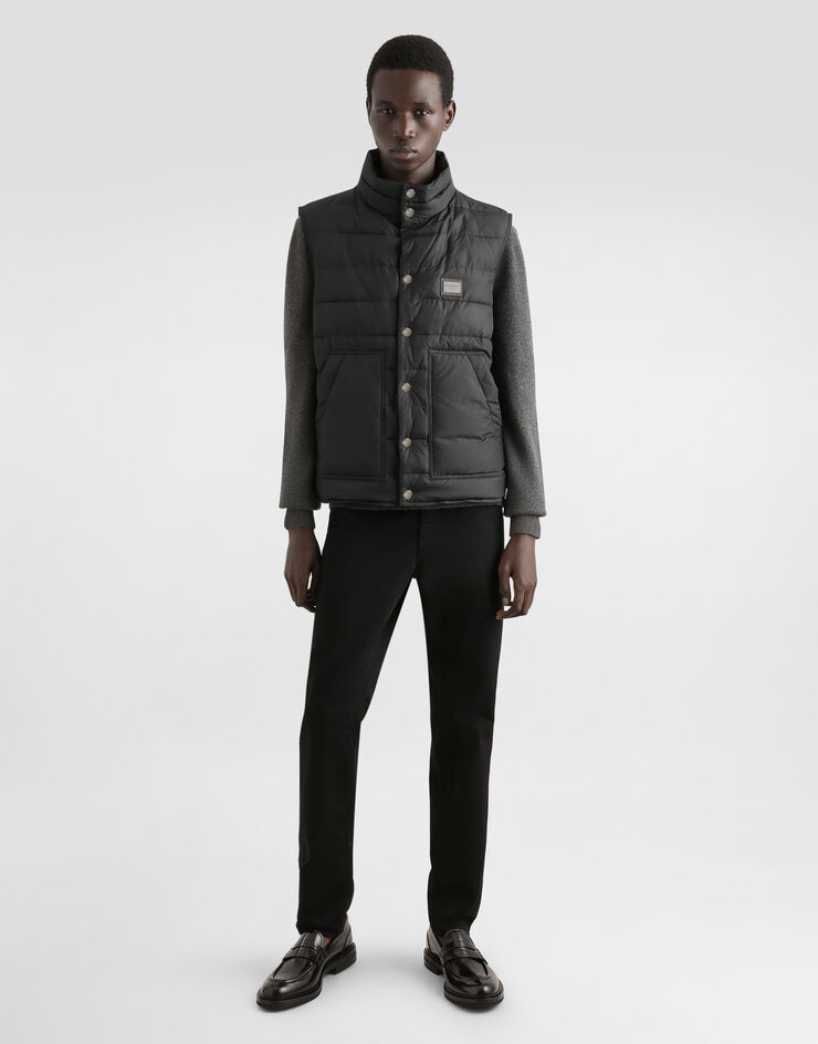 Dolce&Gabbana 标牌尼龙马甲 黑 G9AOJTGG781