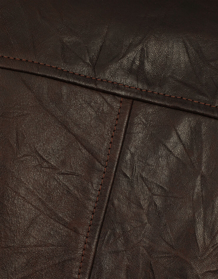 Dolce & Gabbana Leather jacket Brown G9BEILHULT3
