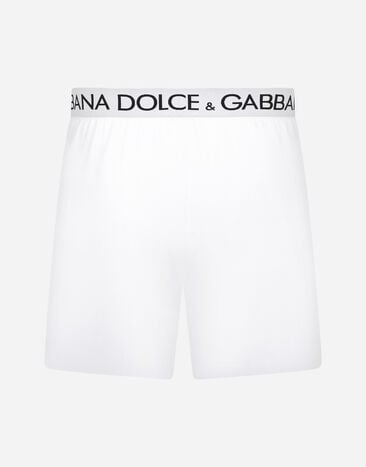 Dolce & Gabbana Two-way stretch cotton boxer shorts White M4B99JOUAIG