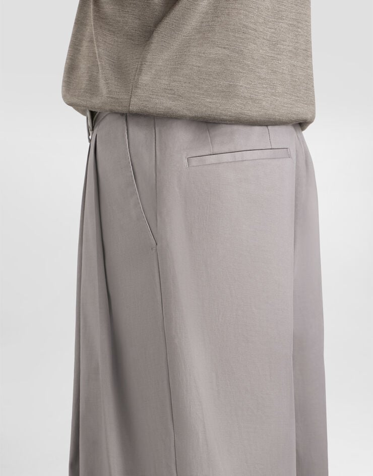Dolce & Gabbana Pantalon en gabardine de coton Dolce & Gabbana Pantalon en gabardine de coton Grey GP10DZFUFNV