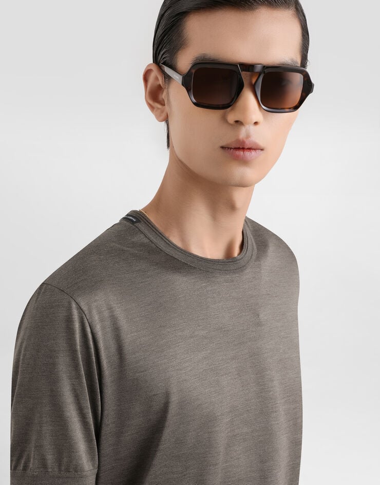 Dolce & Gabbana Silk t-shirt Multicolor G8ST1TG7P0F