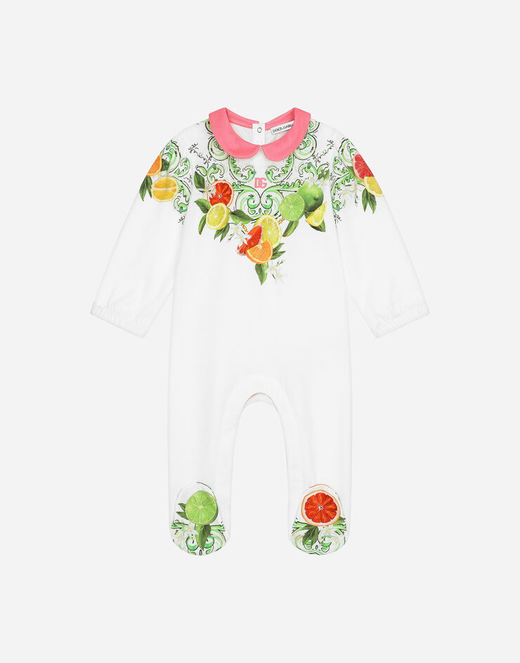 Dolce & Gabbana 3-piece gift set in jersey with lemon and orange print Print L2JOY9G7M6B