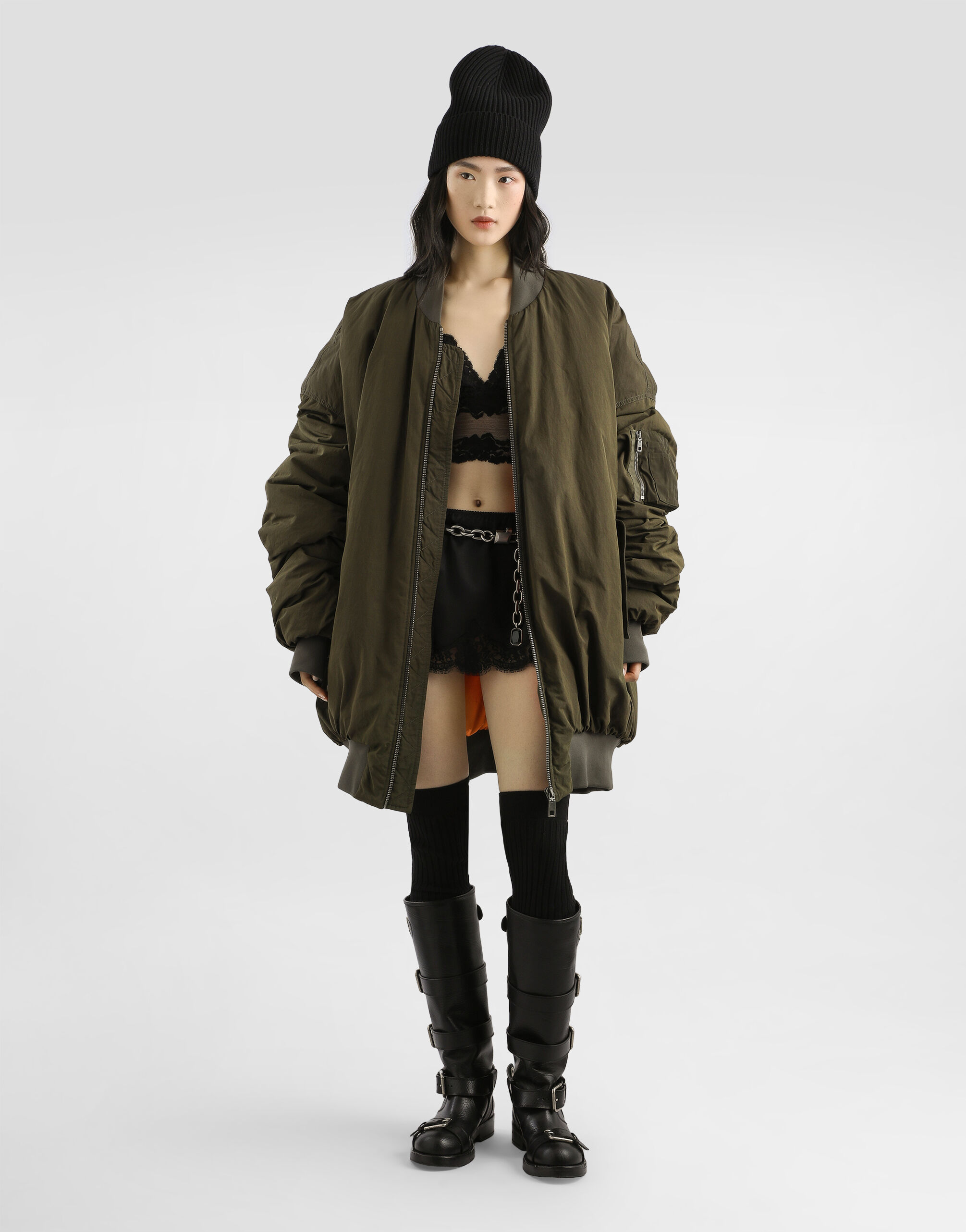 Short satin skirt - thumbnail 2