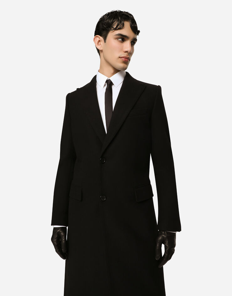 Dolce & Gabbana Однобортное пальто из шерсти черный G036ITHUMJ2
