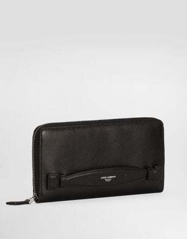 Dolce & Gabbana Zip-around calfskin wallet Black BP1672AV956
