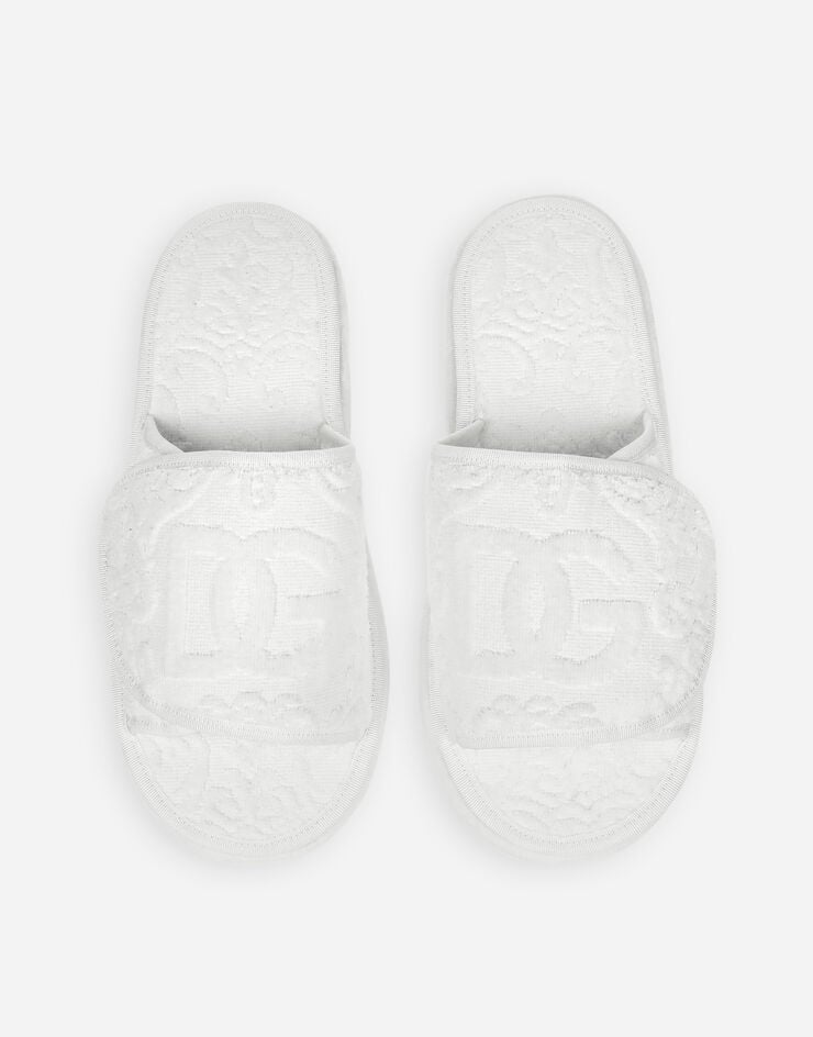 Dolce & Gabbana Terry Cotton Plateau Slippers Multicolor TCF011TCAGM