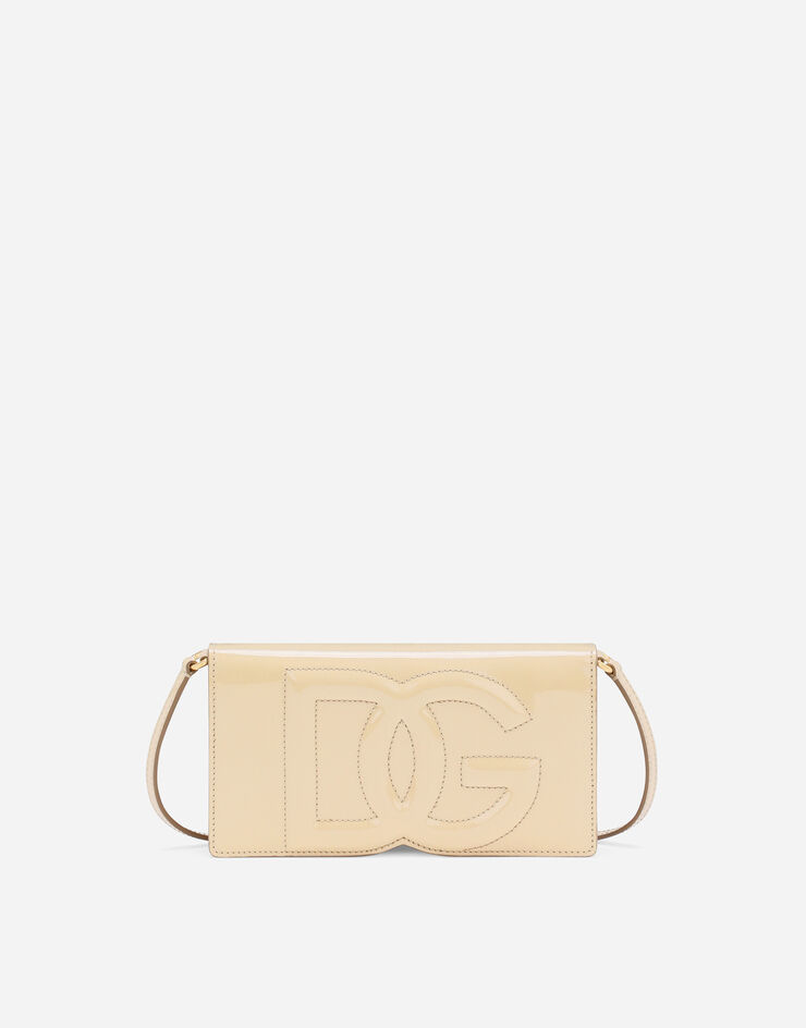 Dolce&Gabbana Bolso para móvil DG Logo Beige BI3279A1471