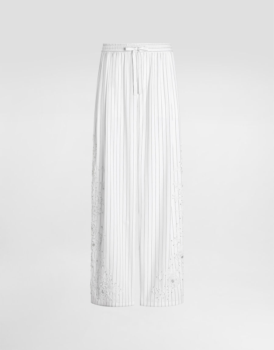 Vanity trousers with embroidery