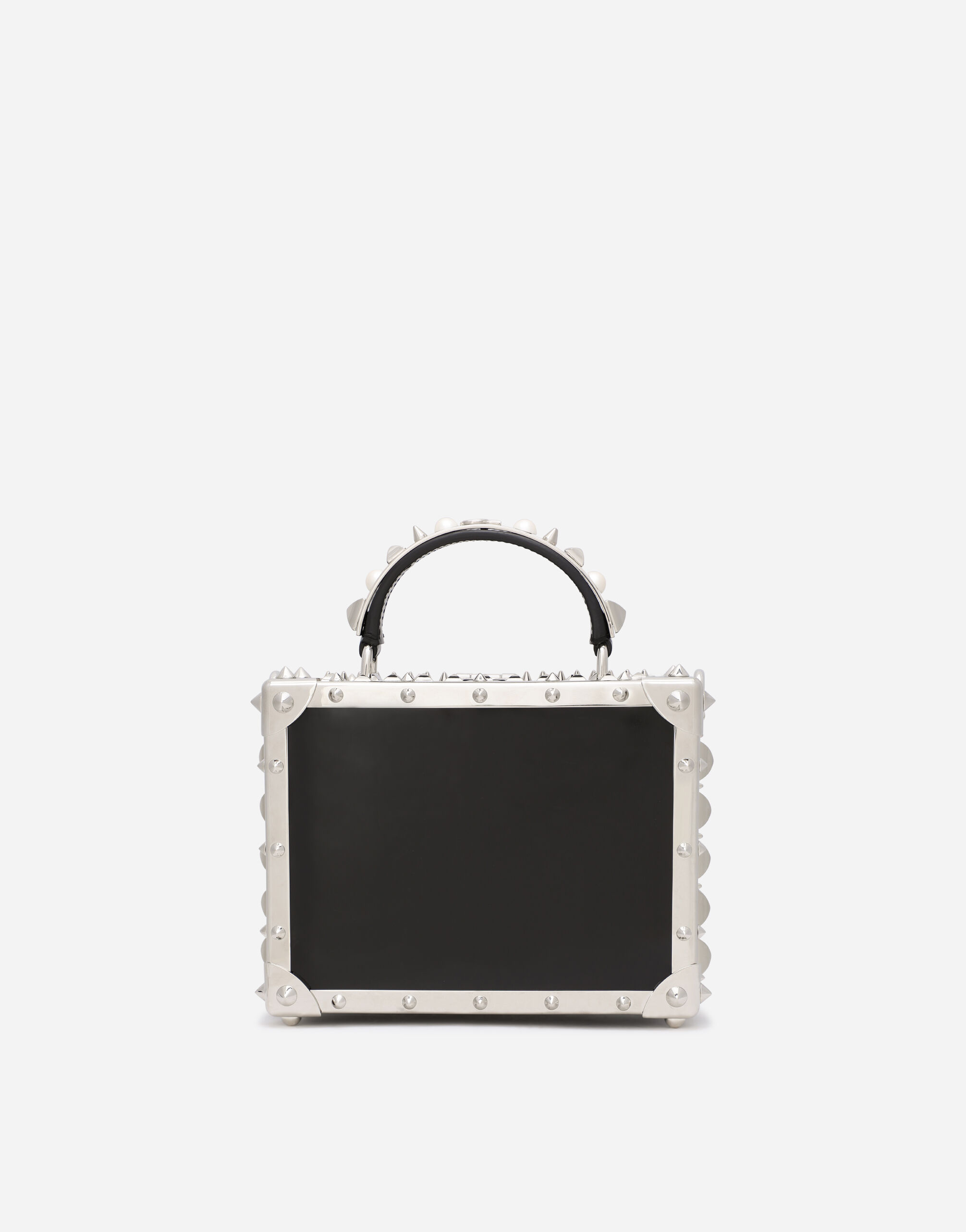 Polished calfskin Dolce Box bag with studs in Multicolor for Women