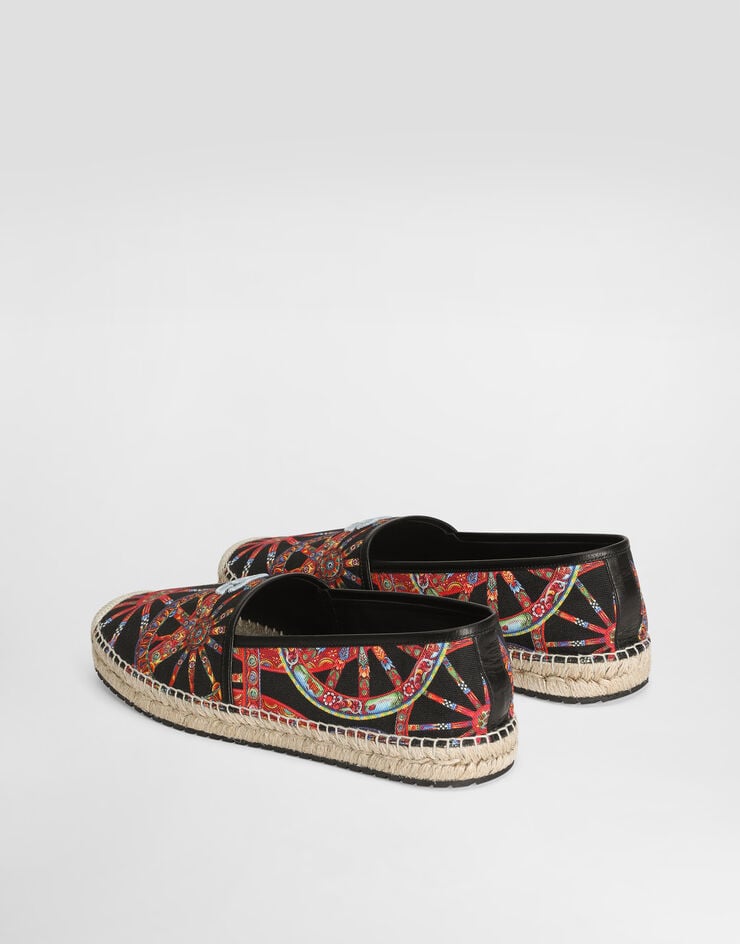 Dolce & Gabbana Espadrilles in carretto-print canvas Multicolor A50730A0638