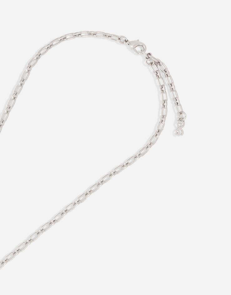 Dolce & Gabbana Ожерелье-цепочка под шею с логотипом DG серебристый WNN5W2W1111