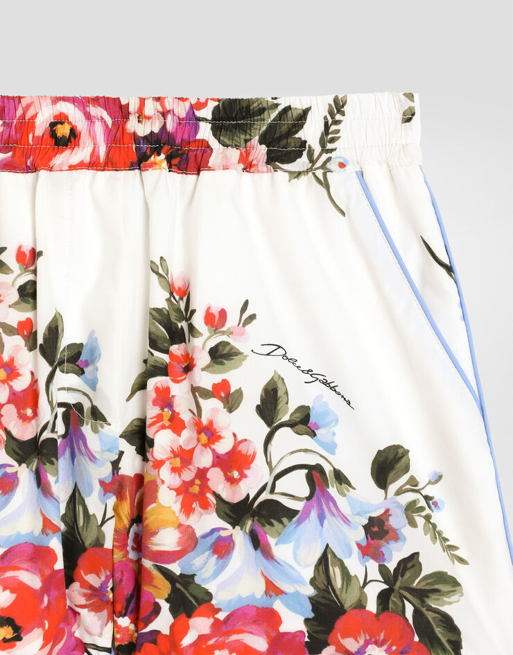 Dolce & Gabbana Flower bouquet-print poplin shorts Dolce & Gabbana Flower bouquet-print poplin shorts Multicolor L52Q33HS5UU