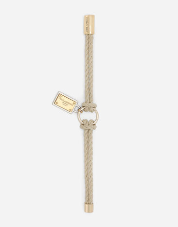 Dolce & Gabbana “Marina” cord bracelet Beige WBQ1M4W1111