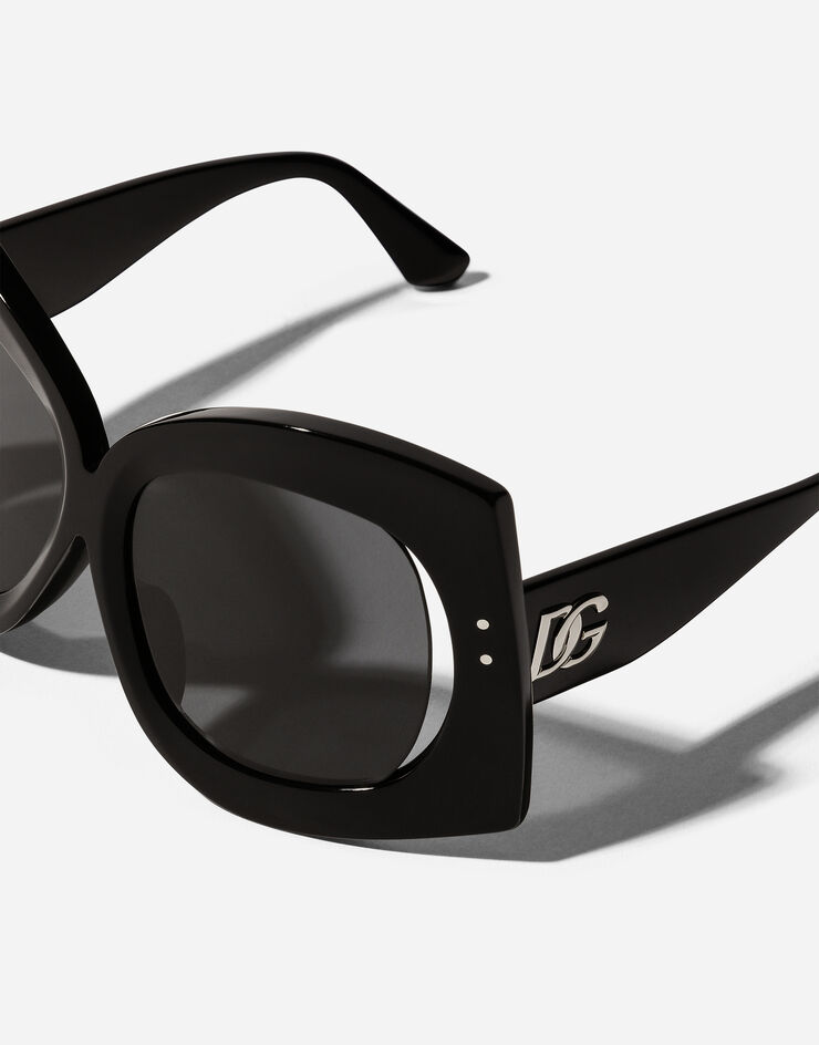Dolce & Gabbana DG Crossed Sunglasses Black VG4531VP187