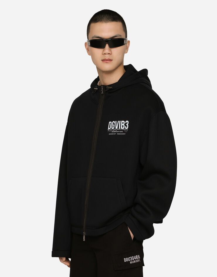 Dolce & Gabbana ジャケット テクニカルファブリック DGVIB3プリント ブラック G9ZO3TGF551