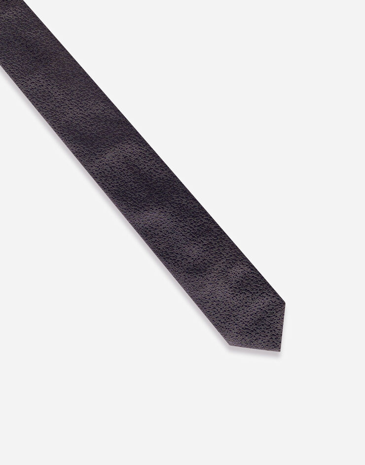 Dolce & Gabbana Cravate pan 6 cm en soie jacquard à motif cravate Bleu GT149EG0JQN