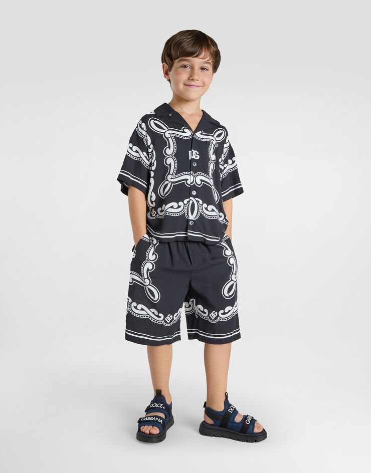 Dolce & Gabbana Bandanna-print batik shorts Print L43Q48FP8F7