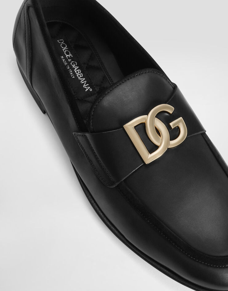 Dolce & Gabbana Calfskin slippers  Schwarz A50462AQ993