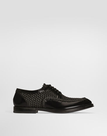 Dolce & Gabbana Woven derby shoes Black A10915A0790