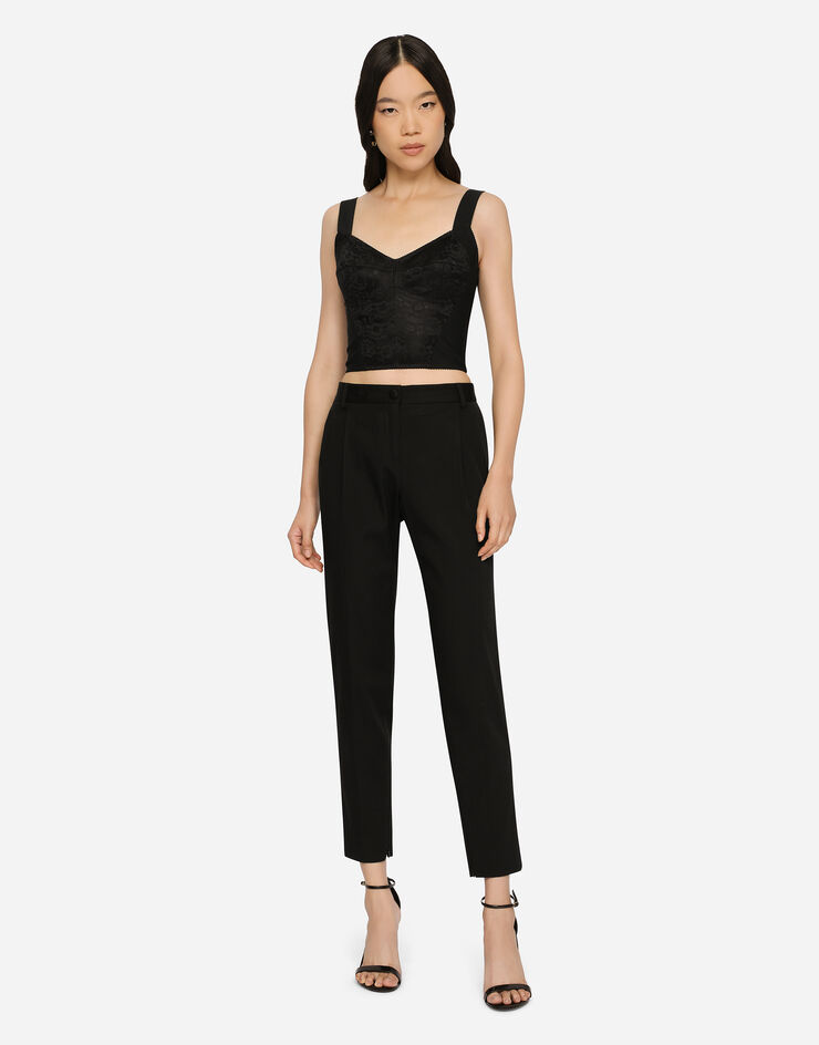 Dolce & Gabbana Pantalones de faya Negro FTCHMTFURJL
