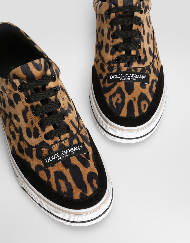 Dolce & Gabbana DG Sailing sneakers in LEO-print calfskin Print CS2399A3T28
