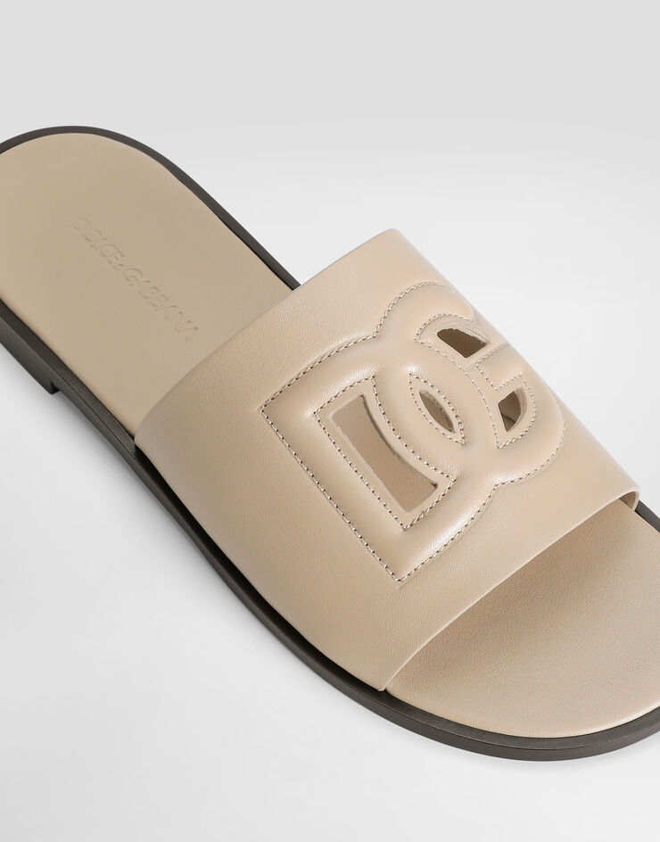 Dolce & Gabbana Calfskin sandals Beige A80397AR617