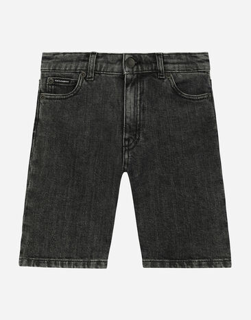 Dolce & Gabbana Bermudas vaqueras de 5 bolsillos Negro L42Q37LDC28