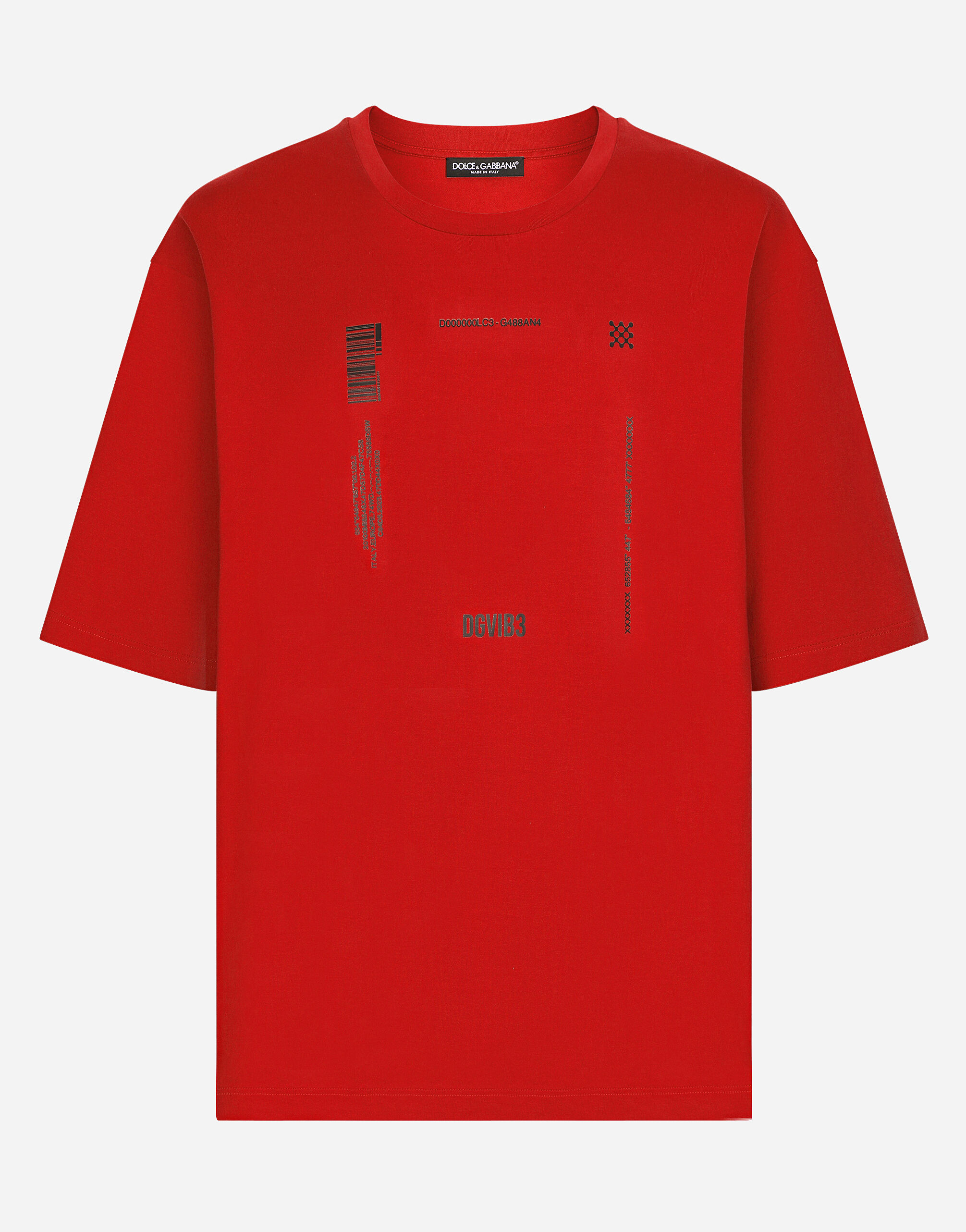 Red and white discount dolce gabbana shirt