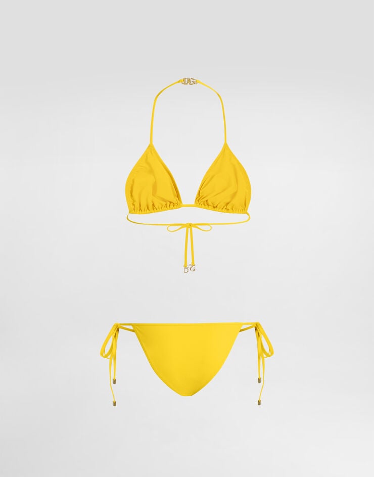 Dolce & Gabbana بيكيني مثلثي Yellow O8A24JONO12