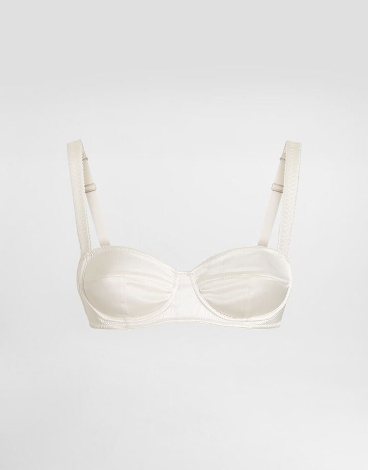 Dolce & Gabbana Satin balconette bra Dolce & Gabbana Satin balconette bra White O1A12TONO13