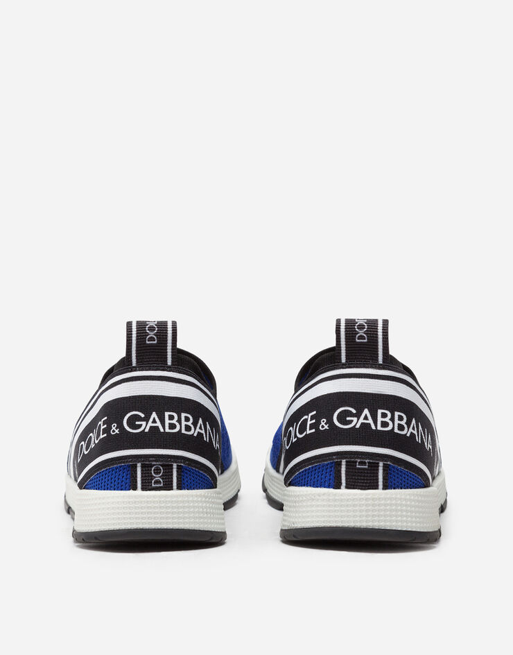 Dolce&Gabbana Sorrento slip-on sneakers with logo tape BLU D10723AH677