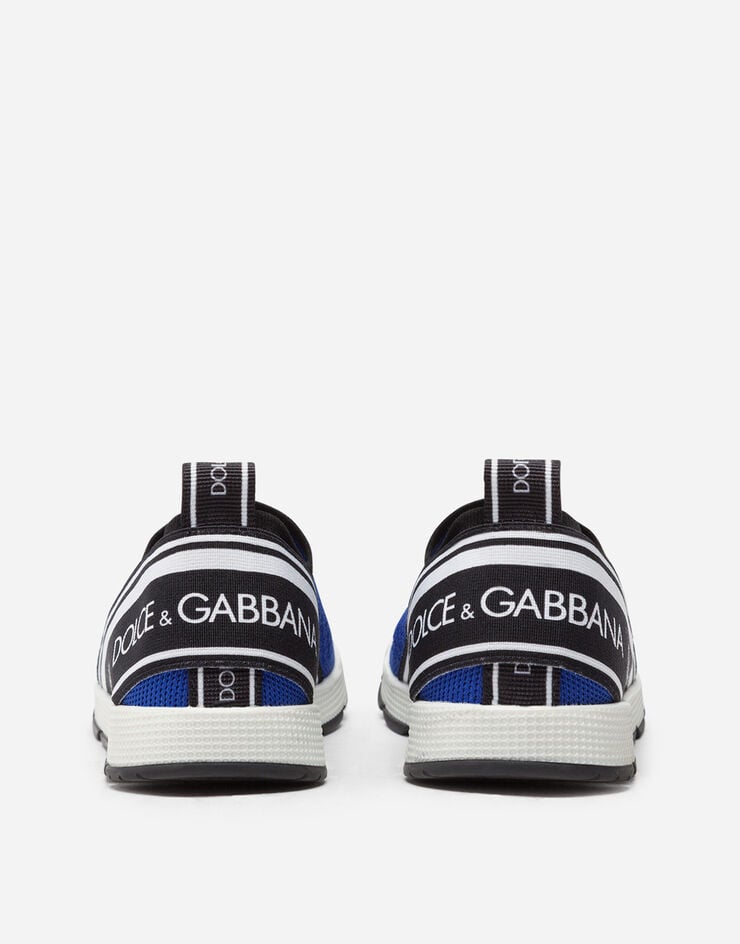 Dolce&Gabbana Сникеры-слипоны Sorrento с логотипом на ленте СИНИЙ D10723AH677