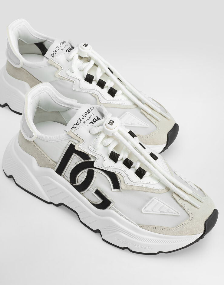 Dolce & Gabbana Zapatilla daymaster de mezcla de materiales White CK1908AQ040