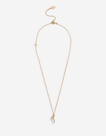 Dolce & Gabbana Necklace with good luck charm Gold WAEJ2GW0001