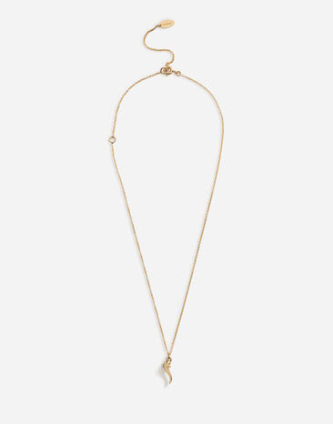 Dolce & Gabbana Necklace with good luck charm Gold WAEJ3GW0001