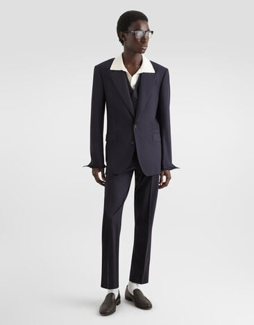 Dolce & Gabbana Single-breasted sicilia light pinstripe wool suit Multicolor GK06ATFRBDR