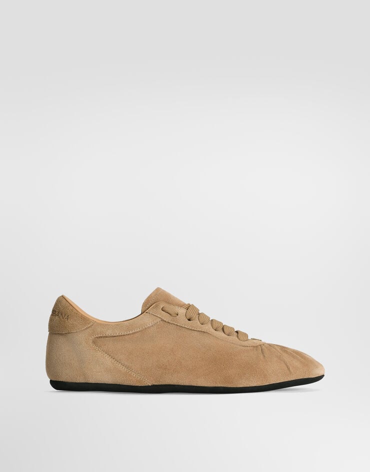 Dolce & Gabbana Soft-Ballet-Sneaker aus Crosta-Leder Dolce & Gabbana Soft-Ballet-Sneaker aus Crosta-Leder Beige CK2485A0581