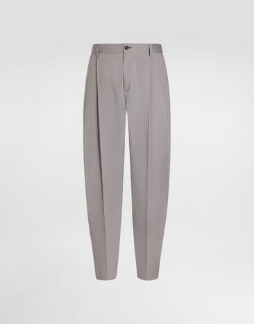 Dolce & Gabbana Pantalon en gabardine de coton Dolce & Gabbana Pantalon en gabardine de coton Grey GP10DZFUFNV