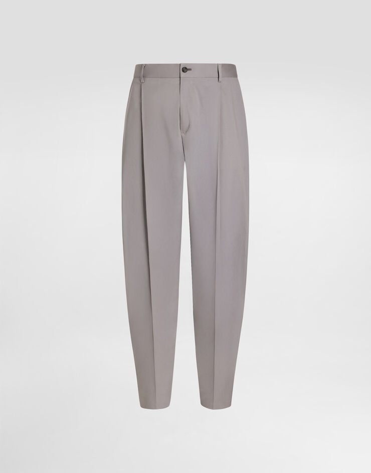 Dolce & Gabbana Pantalon en gabardine de coton Dolce & Gabbana Pantalon en gabardine de coton Grey GP10DZFUFNV