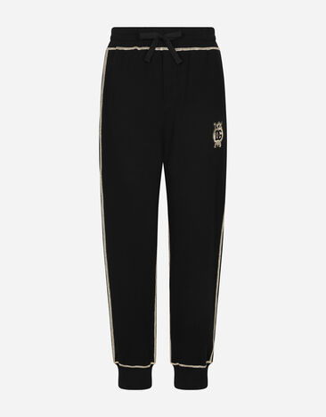 Dolce & Gabbana Jogging pants with heraldic DG logo Print GVRMATHI1SV