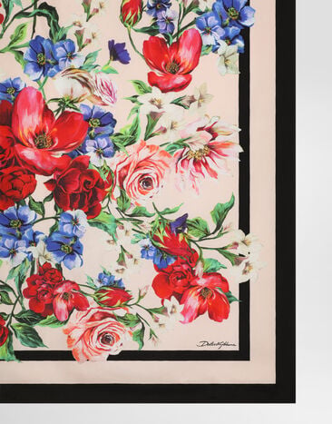 Dolce & Gabbana Floral-print silk twill foulard (90x90) Print FN090RGDC5G