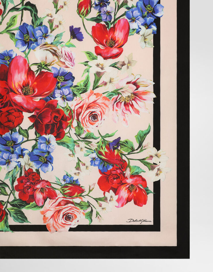 Dolce & Gabbana Floral-print silk twill foulard (90x90) Print FN090RGDC5G