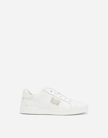 Dolce & Gabbana Calfskin Portofino Vintage sneakers White DA5183A3444