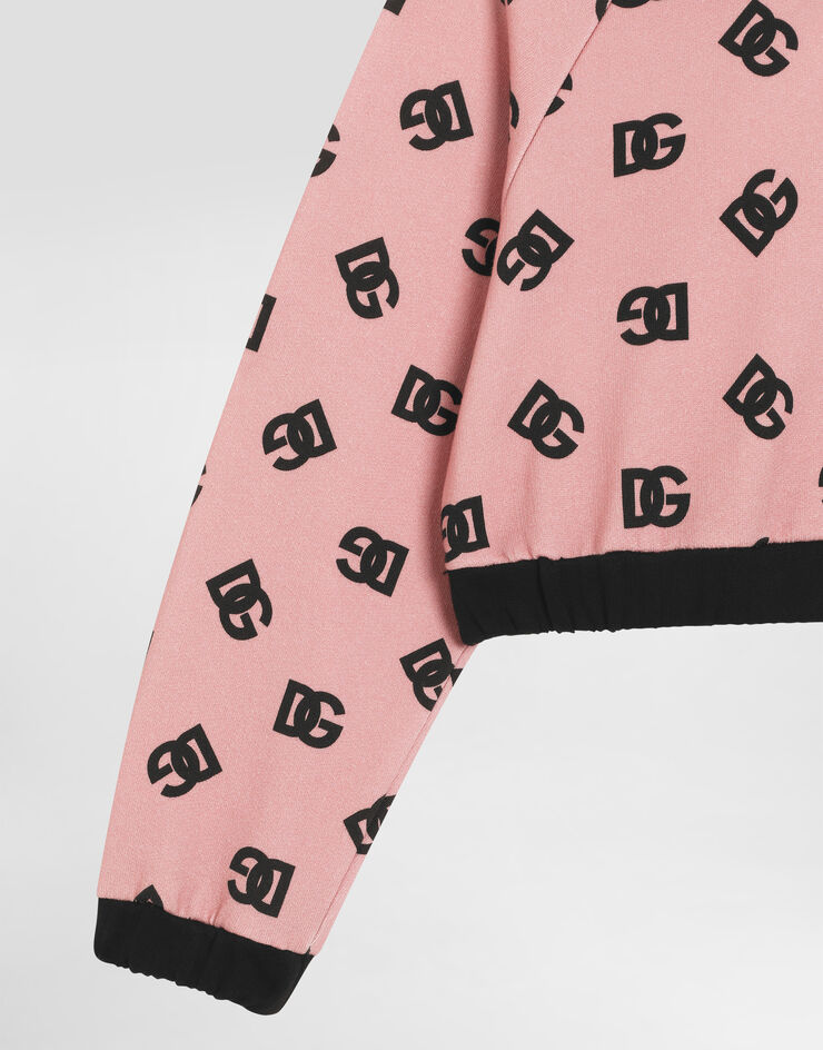 Dolce & Gabbana Sudadera con capucha y estampado del logotipo DG Imprima L5JWBKHS7JG