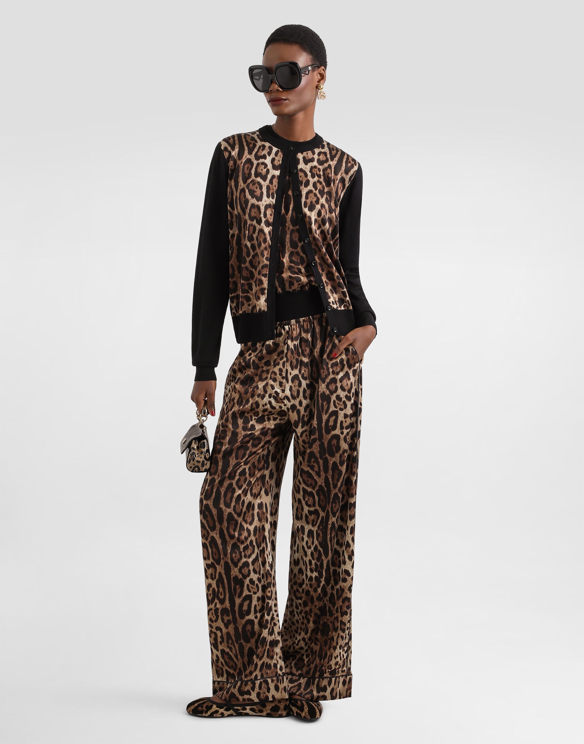 M*m様 DOLCE&GABBANA カシミア　レオパード　ヒョウ柄　カーディガ Leo-print wool cardigan in Print for Women | Dolce&Gabbana®