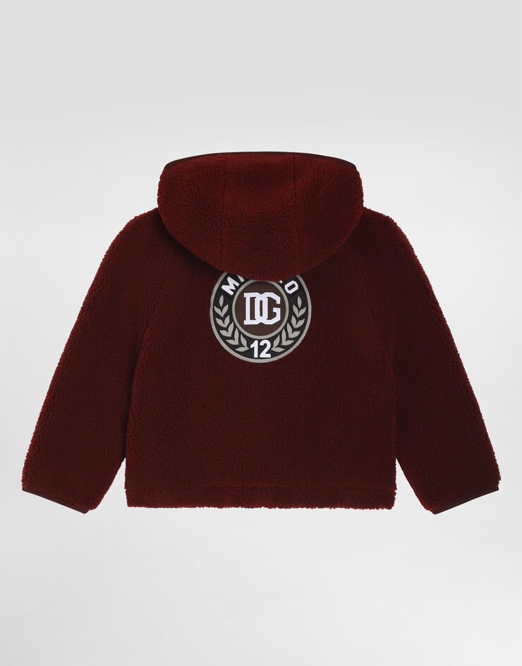Dolce & Gabbana Curly fur-effect jacket Bordeaux L4JB7ZFUP7V